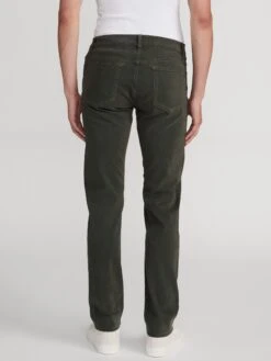 L'Homme Slim Brushed Twill -- Olive -Frame Clothing Store LMH870 OLIV 1344 jeans back image