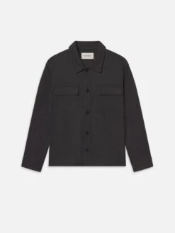 Wool Overshirt -- Grey Melange