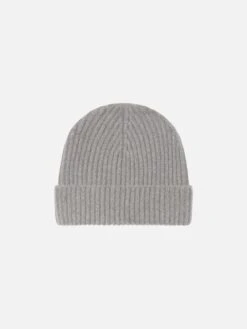 Knit Beanie -- Heather Grey