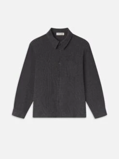 Waffle Textured Shirt -- Heather Grey