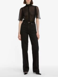 Frame Clothing Store -Frame Clothing Store WF25WBL001 BLK 12369 top full front view