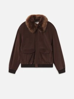 The Suede Oversized Jacket -- Americano